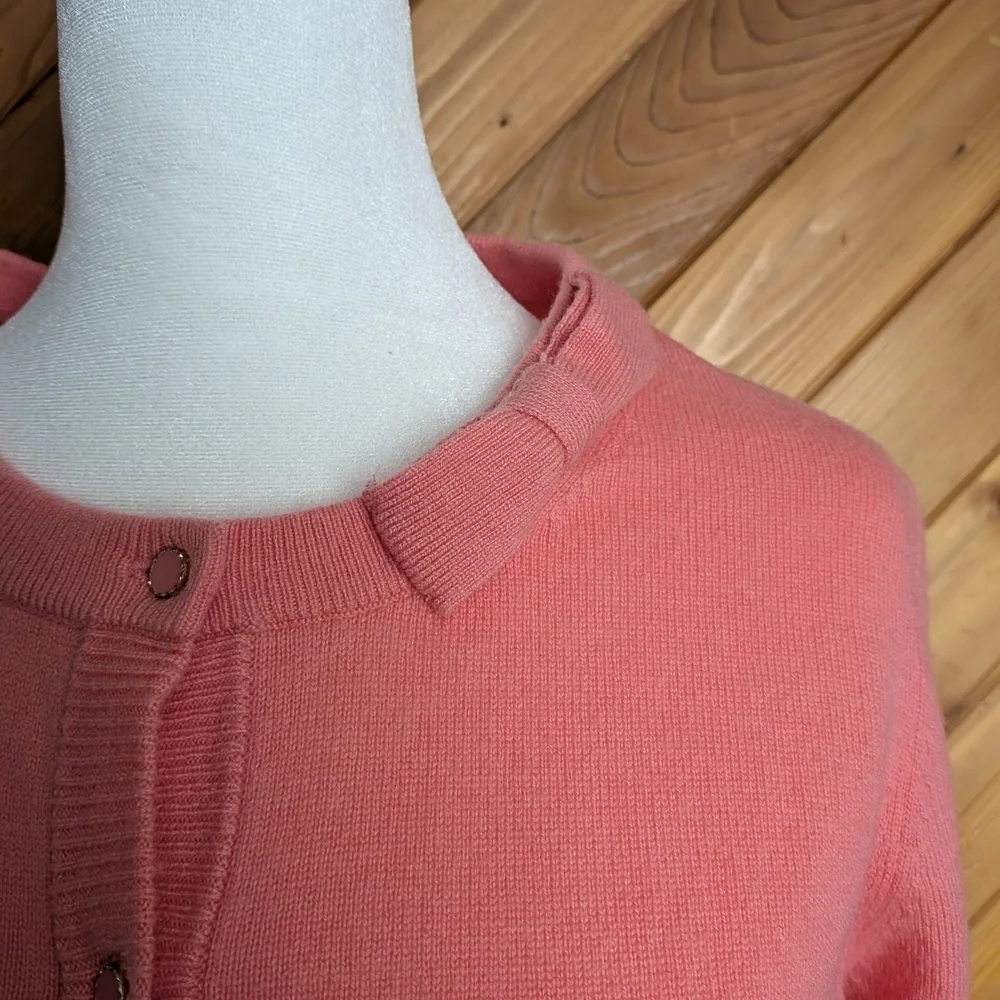 Kate Spade Coral Button-Up Cardigan Size Medium